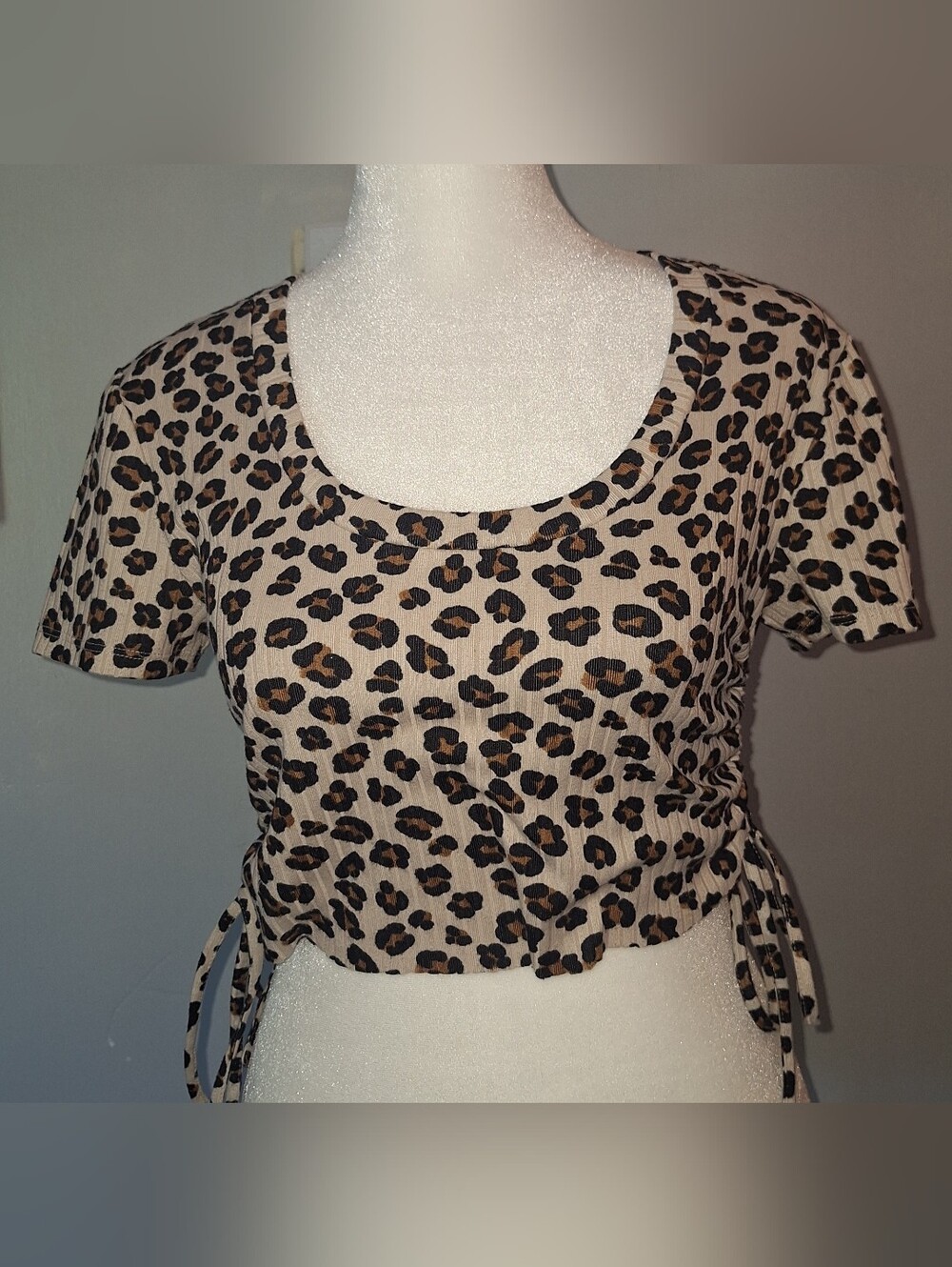 Leopard Print Crop Top